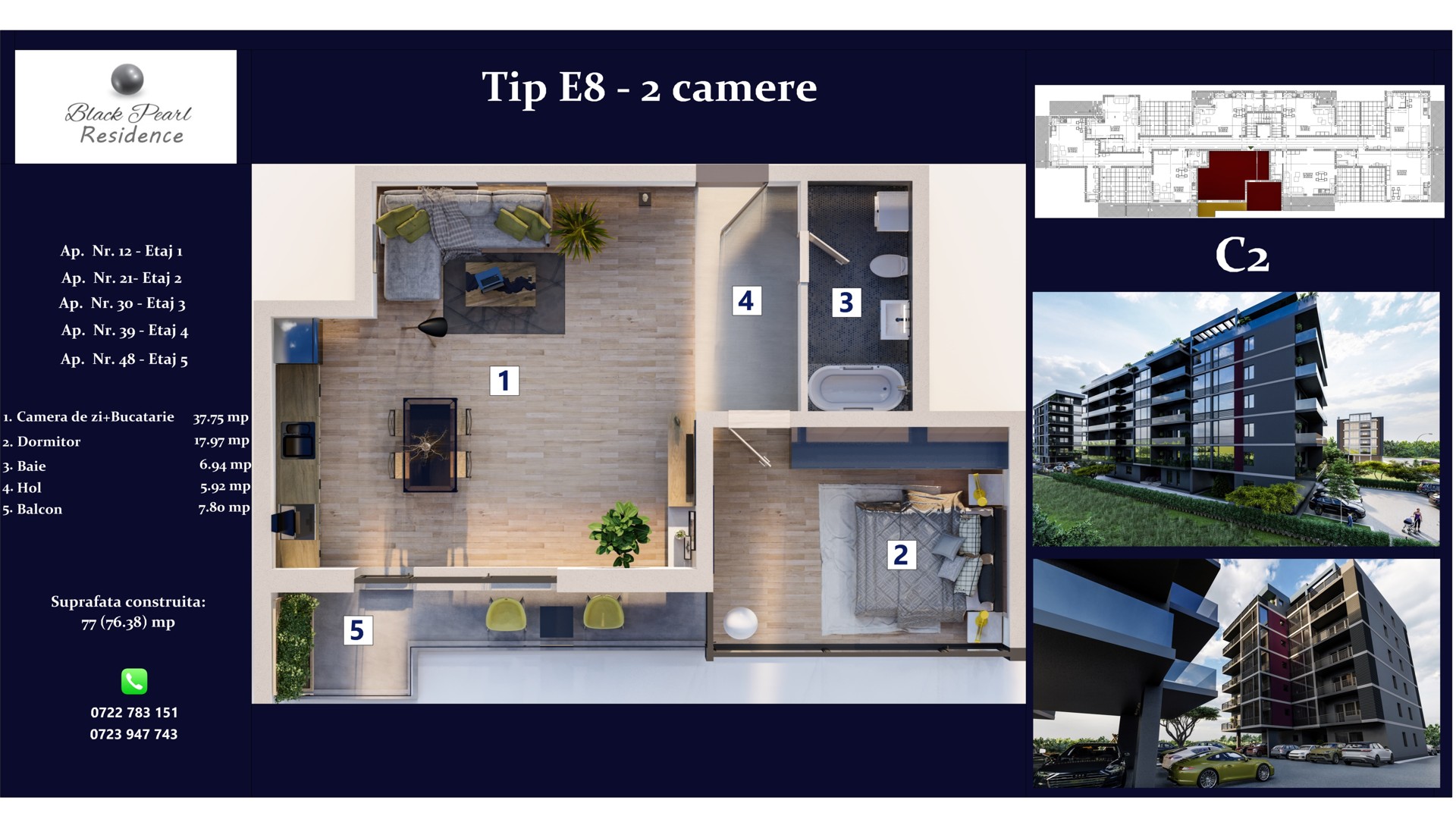 Bloc C2 | Apartamentul E8